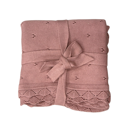 Knit Blanket | Rose
