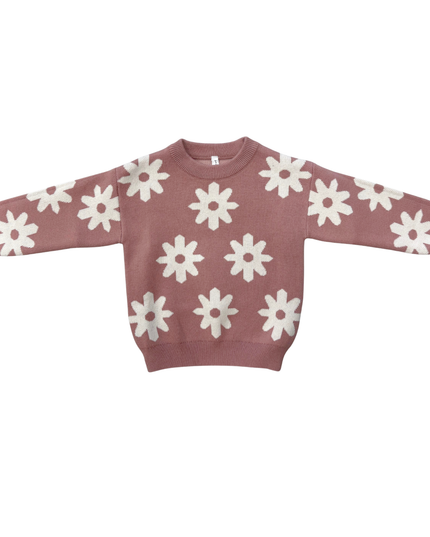 Knit Sweater | Rose Daisies