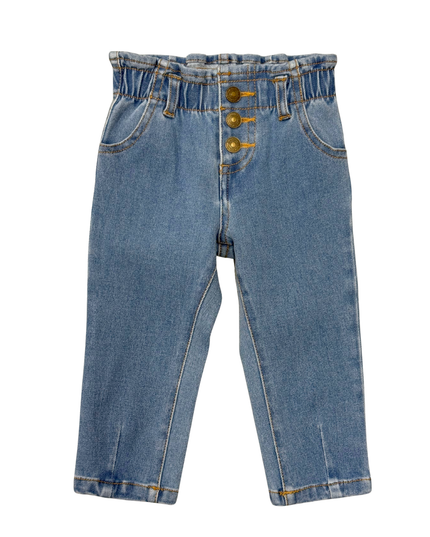 Paperbag Denim Pants