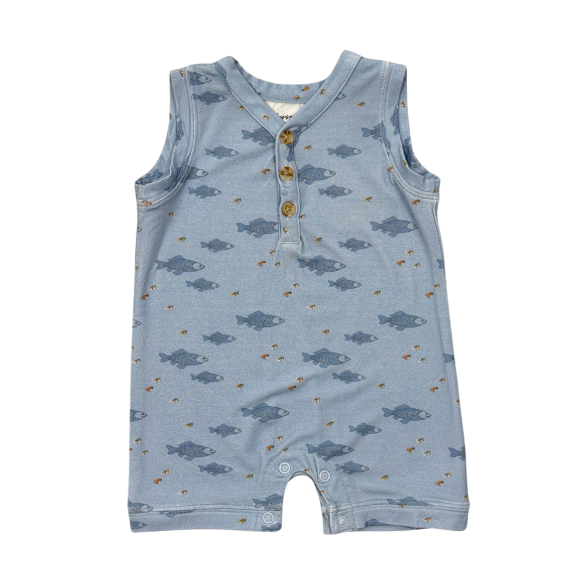 Sleeveless Fish Romper