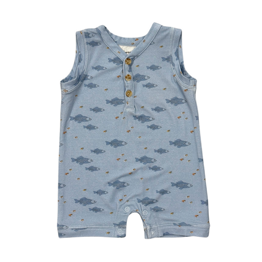Sleeveless Fish Romper
