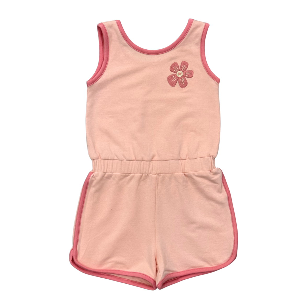 Peachy Blush Terry Romper
