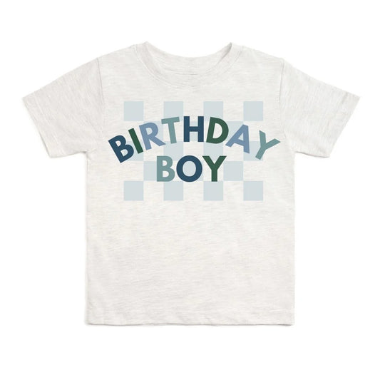 Birthday Boy Checkered Short Sleeve Tee