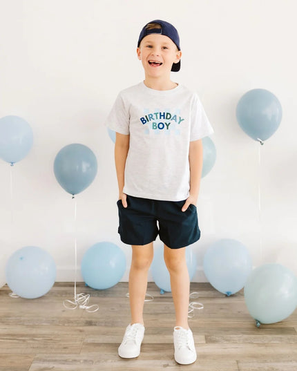 Birthday Boy Checkered Short Sleeve Tee