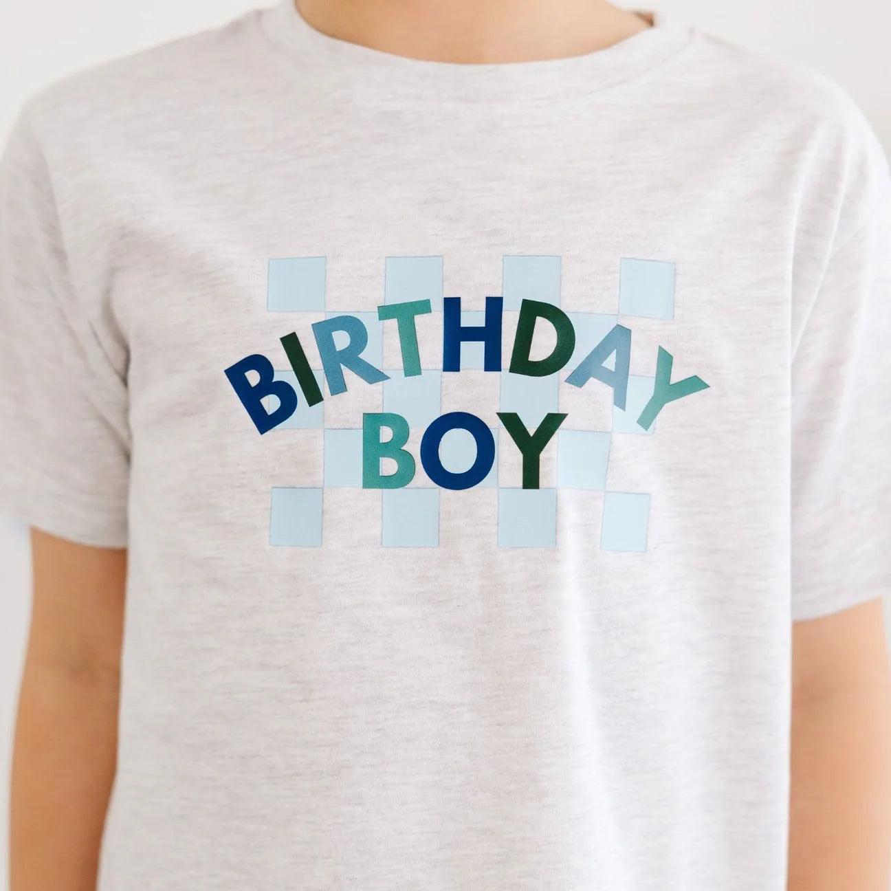 Birthday Boy Checkered Short Sleeve Tee