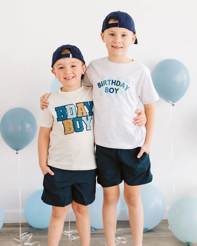 Birthday Boy Checkered Short Sleeve Tee