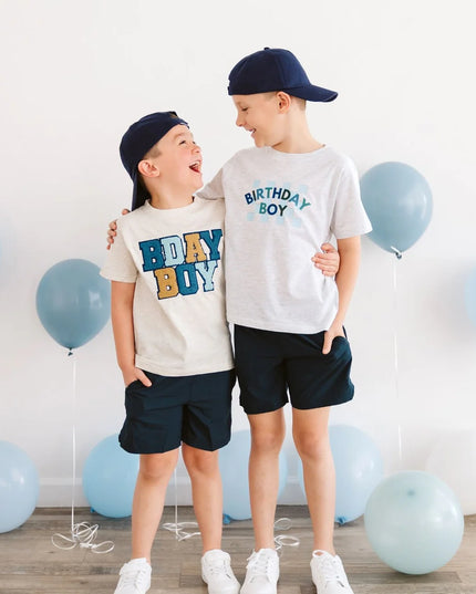 Birthday Boy Checkered Short Sleeve Tee