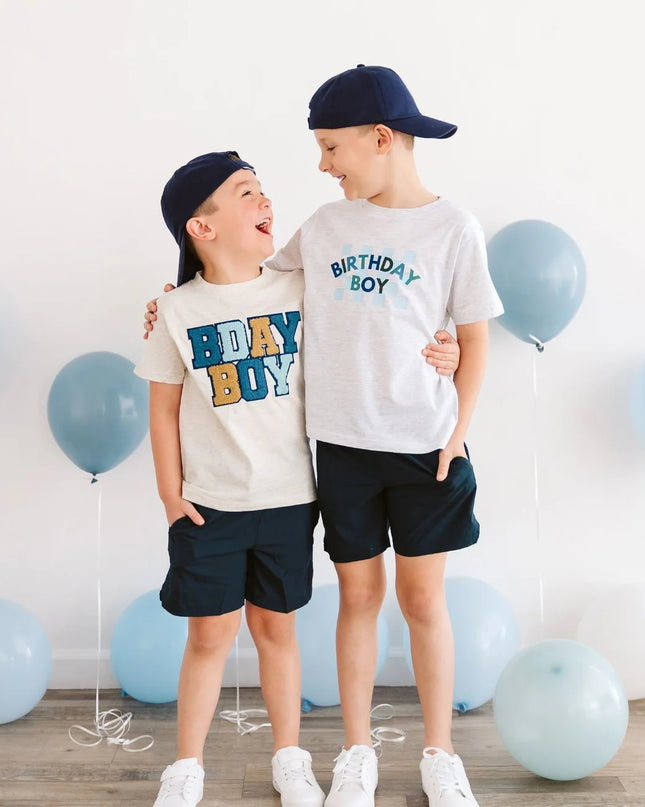 Birthday Boy Checkered Short Sleeve Tee
