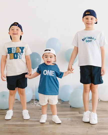 Birthday Boy Checkered Short Sleeve Tee