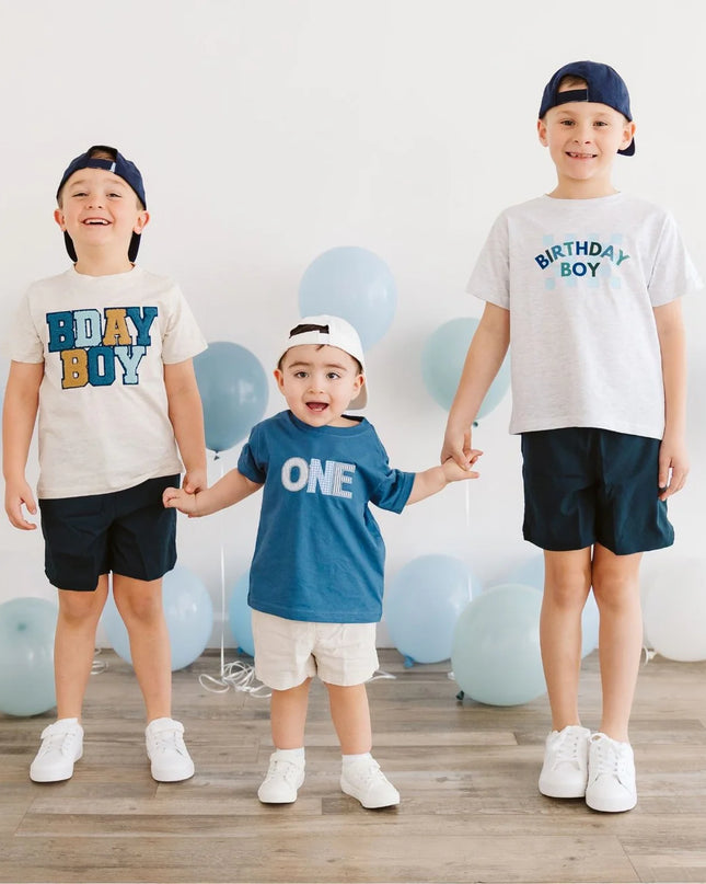 Birthday Boy Checkered Short Sleeve Tee