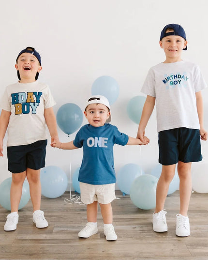 Birthday Boy Checkered Short Sleeve Tee