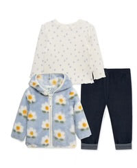 Floral 3PC Sherpa Set | Flower