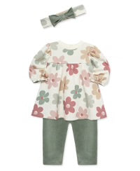 Floral Sweatshirt Dress Set