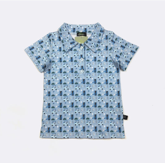 Golf Blues Collar Shirt