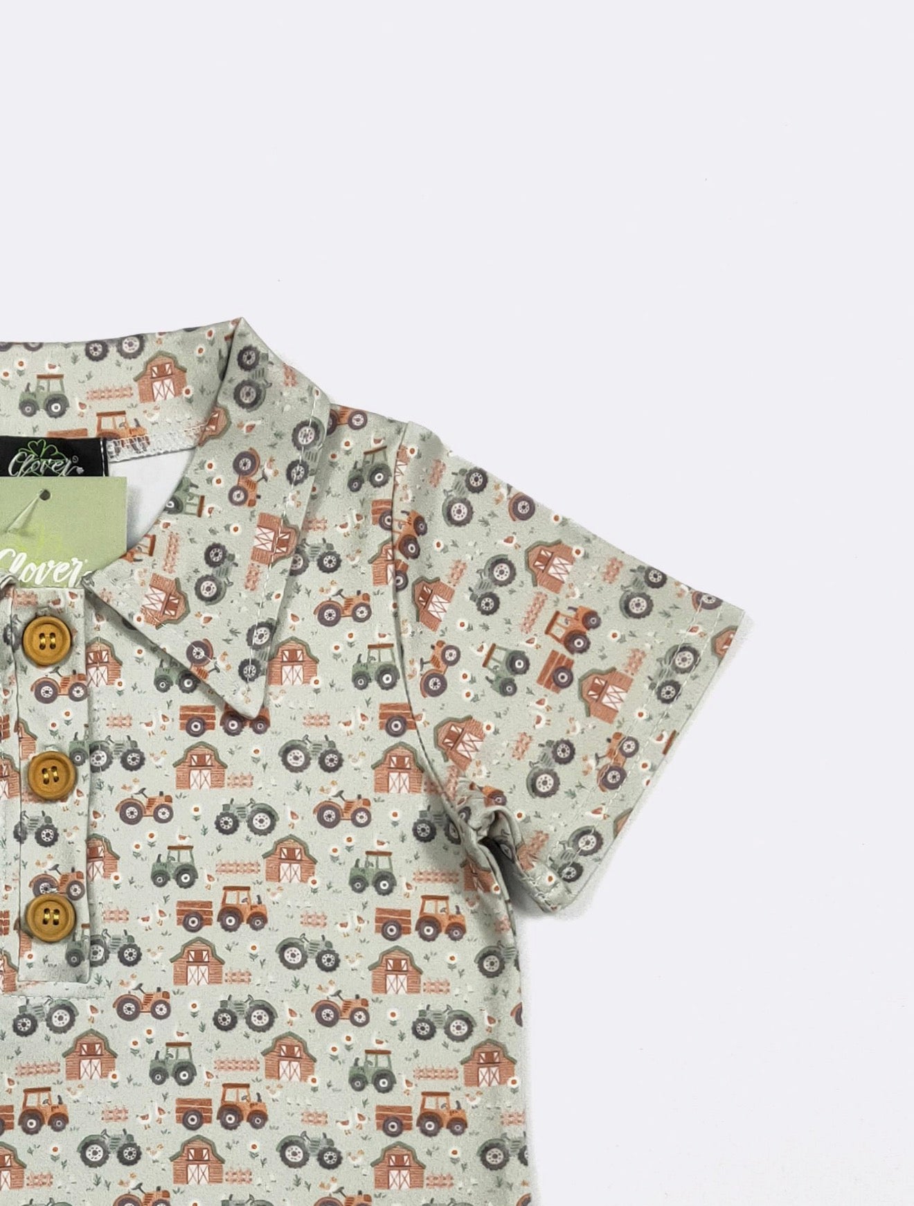 Green Gander Collar Shirt