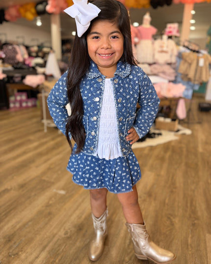 Minnie Quilted Denim Jacket
