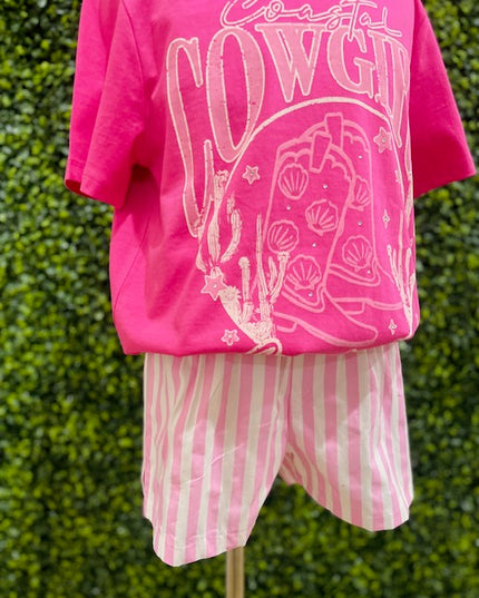 Striped Boxer Shorts | Pink