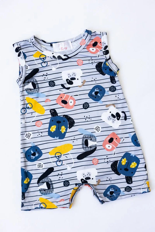 All The Pups Shortie Romper