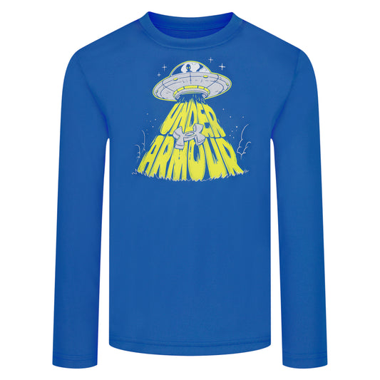 UA UFO Tech Long Sleeve| Blue Atlantis | 2T -4T