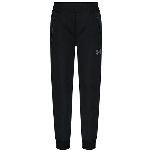 UA Tech Zip Pocket Joggers | Black | 4-7