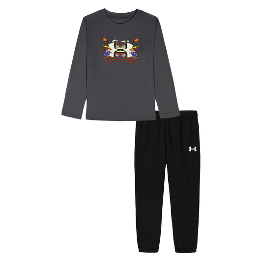 UA Football Logo Long Sleeve Set | Castlerock | 12 - 24m
