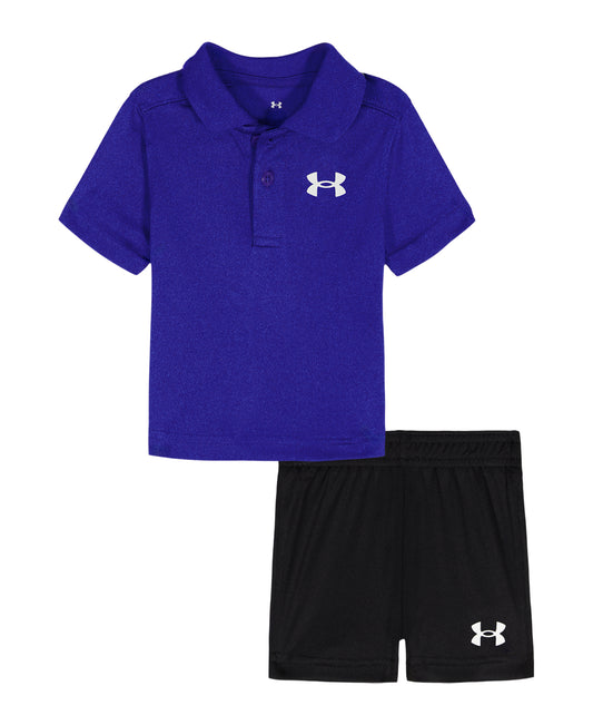 UA Polo Tech Set | Blue Atlantis | 2T - 4T