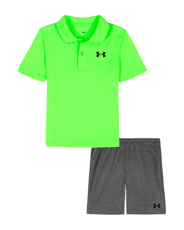 UA Polo Tech Set | Hyper Green | 12m-24m