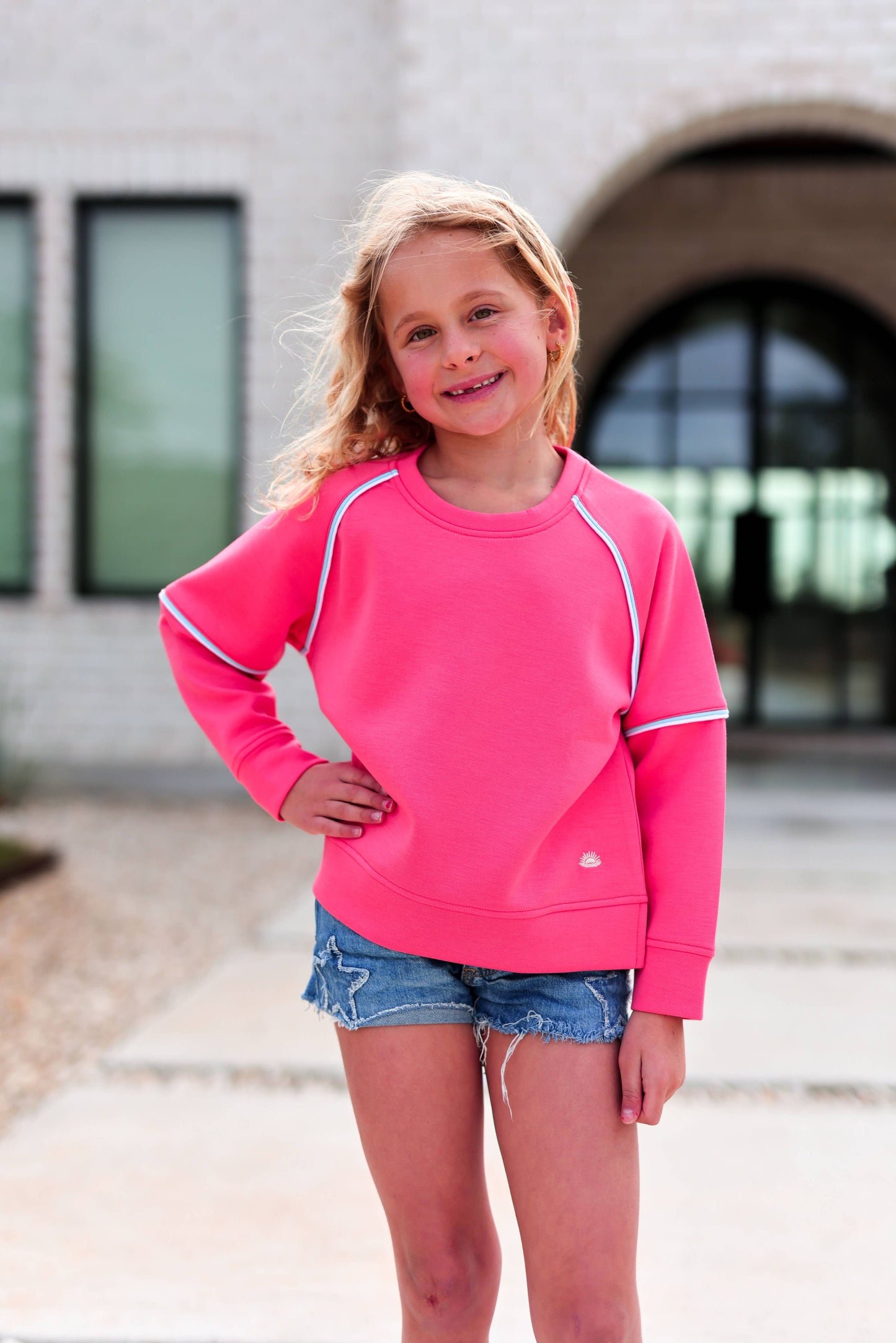 Do Your Best Pullover - Bright Coral