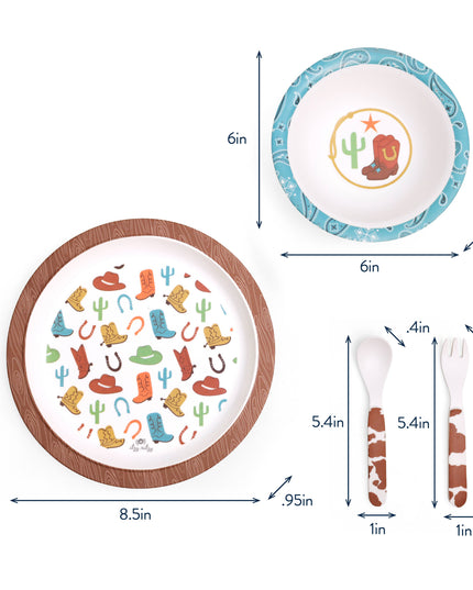 Itzy Bistro™ - 4 piece dining set: Ribbons & Roses