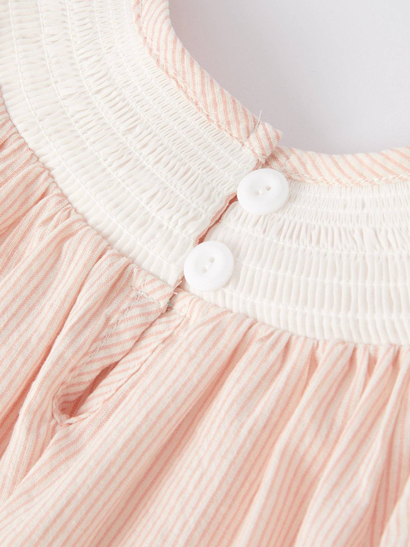 Conversation Hearts Smocking Embroidered Dress