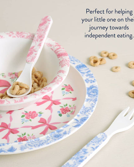Itzy Bistro™ - 4 piece dining set: Ribbons & Roses