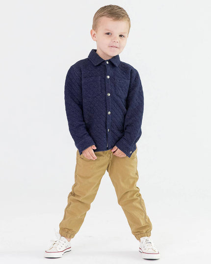 Boys Dark Khaki Jogger Pants