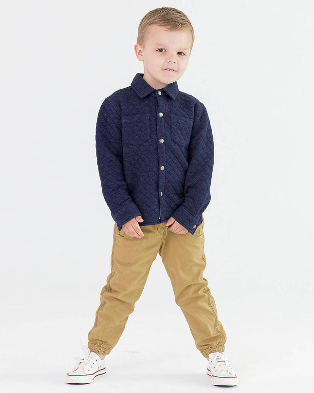 Boys Dark Khaki Jogger Pants