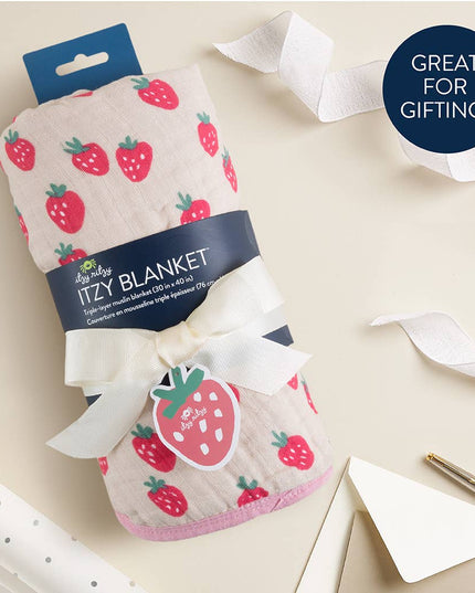 Itzy Blanket™: Strawberries + Cream