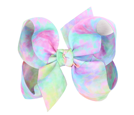 6” Tye Dye Grosgrain Bow