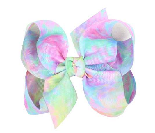 6” Tye Dye Grosgrain Bow