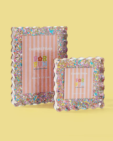 FOR FUN - Acrylic Picture Frame - Small - Happy Confetti