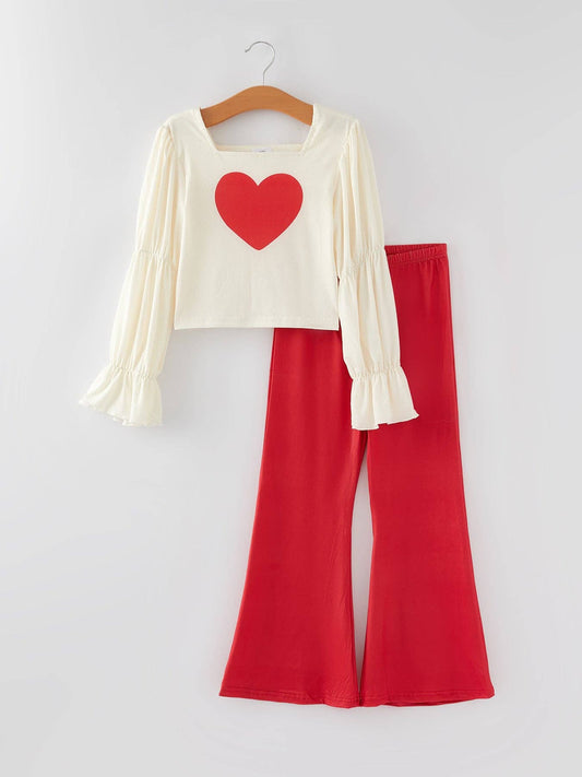 Valentine's Flutter Sleeve Flare Set