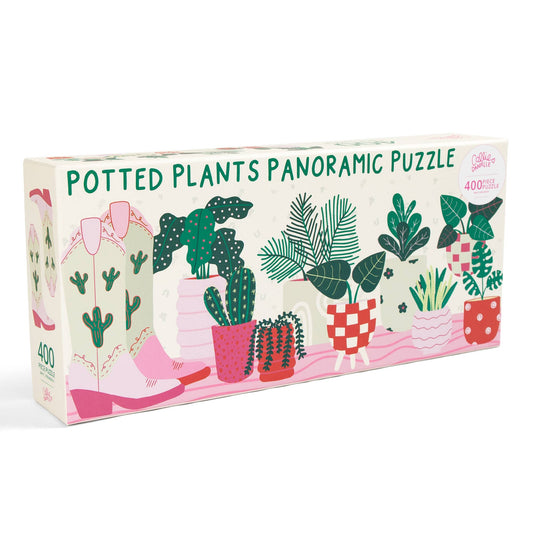 Potted Plants - 400 Piece Panoramic Puzzle