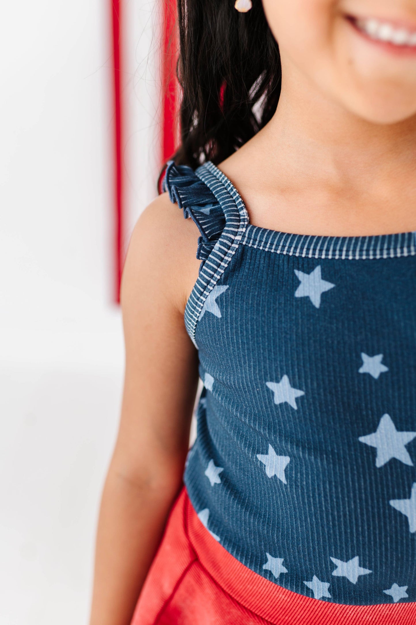 Spangled Star Ribbed Tank | JUNE 10