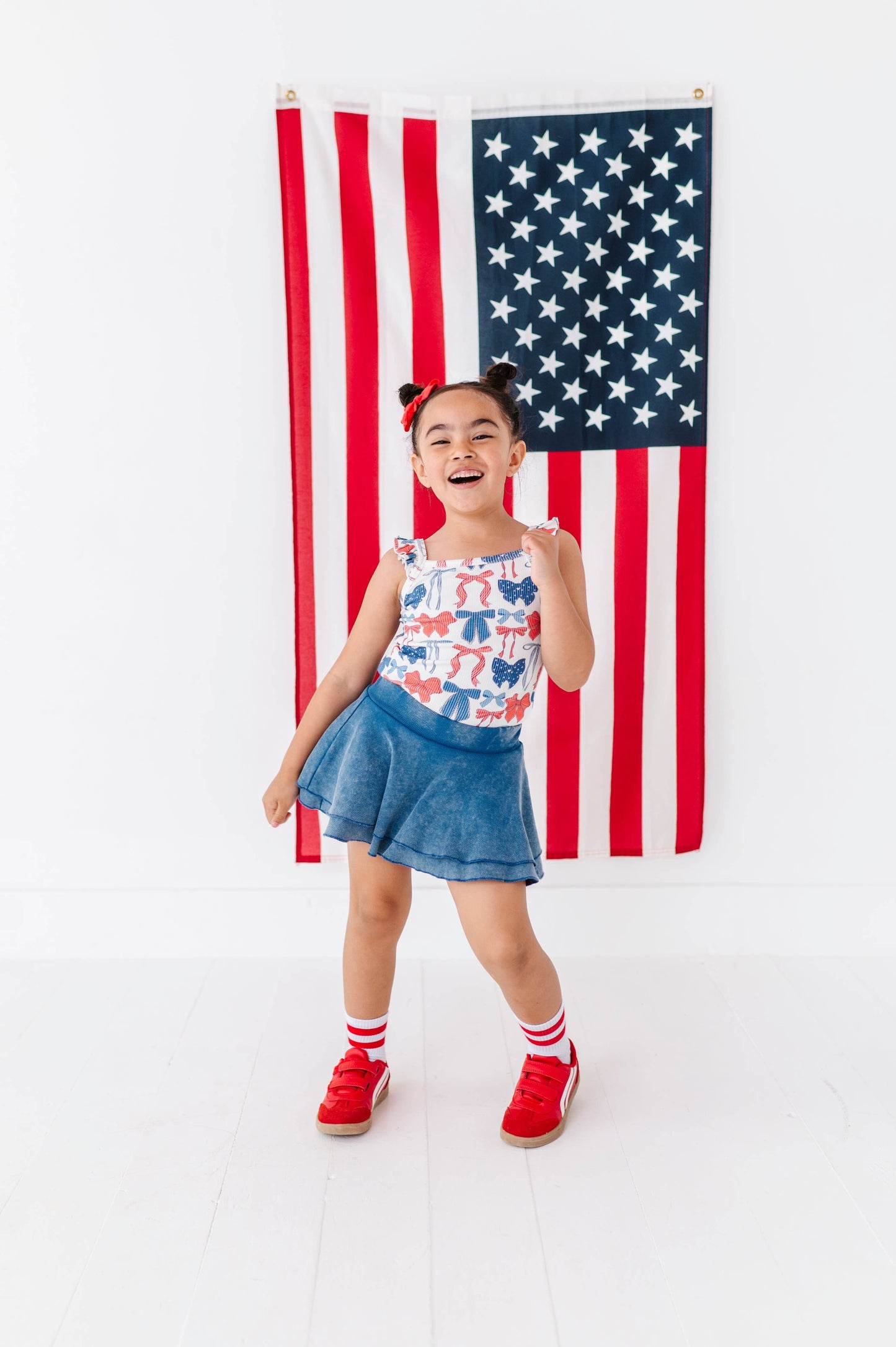 Red, White & BOW | Ribbed Tank | JUNE 10