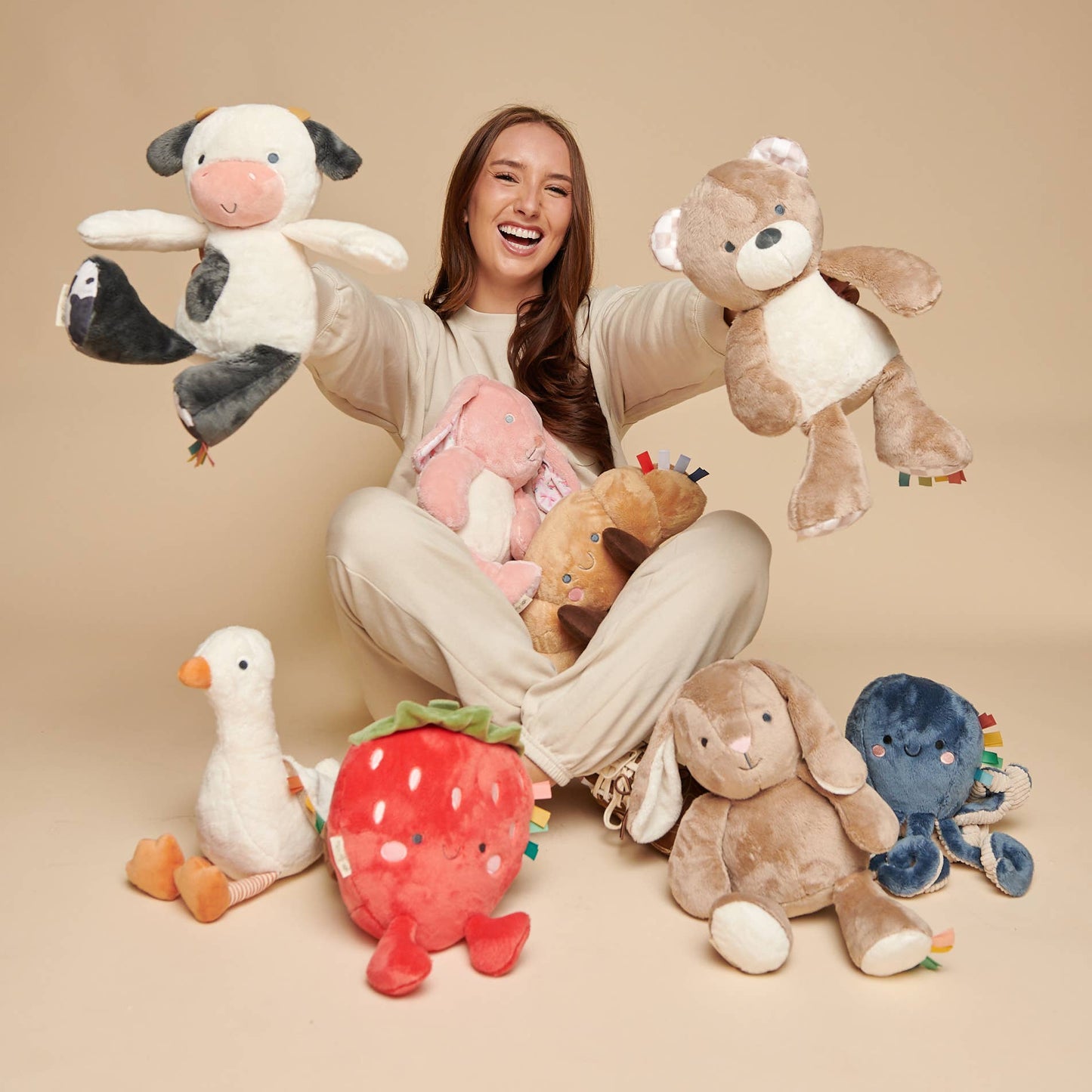 Sweetie Snuggles™ Plush: Taupe Bunny