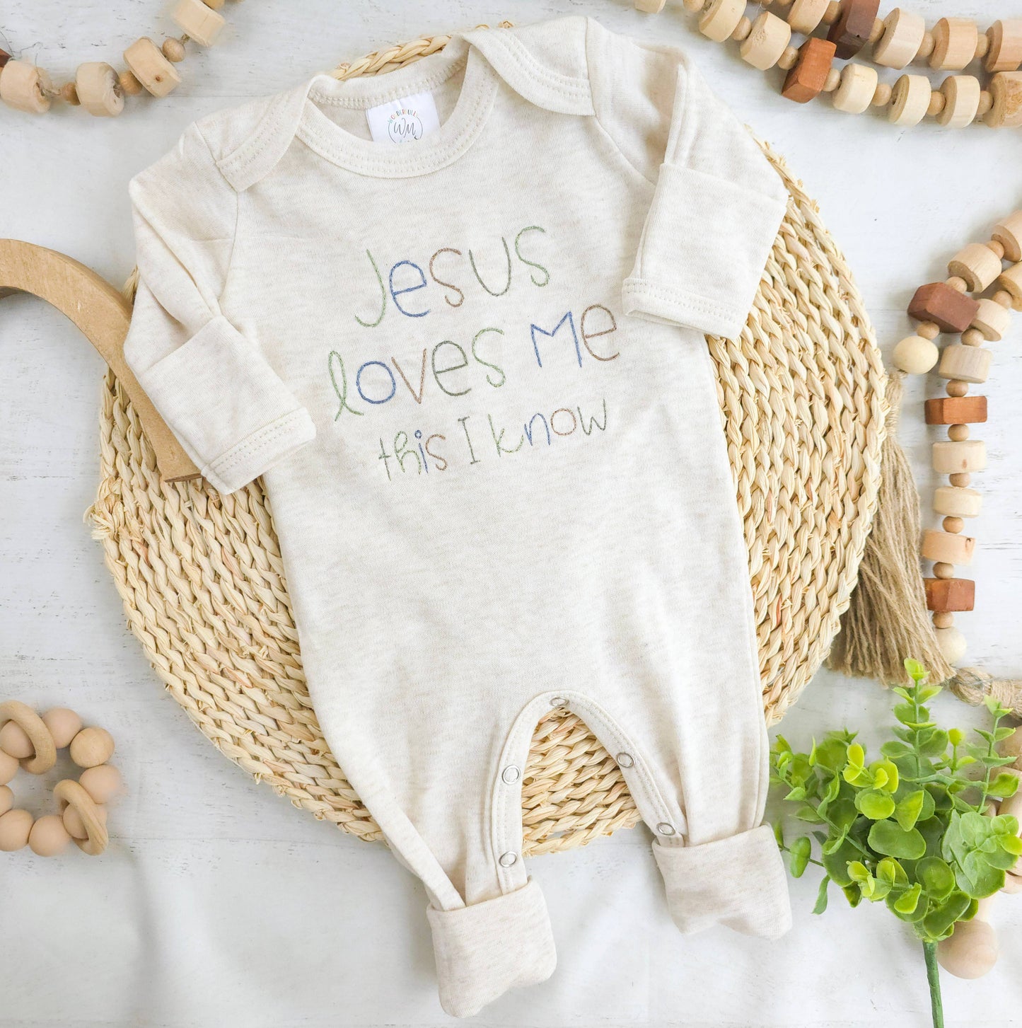 Baby Boy Romper | Jesus Loves Me