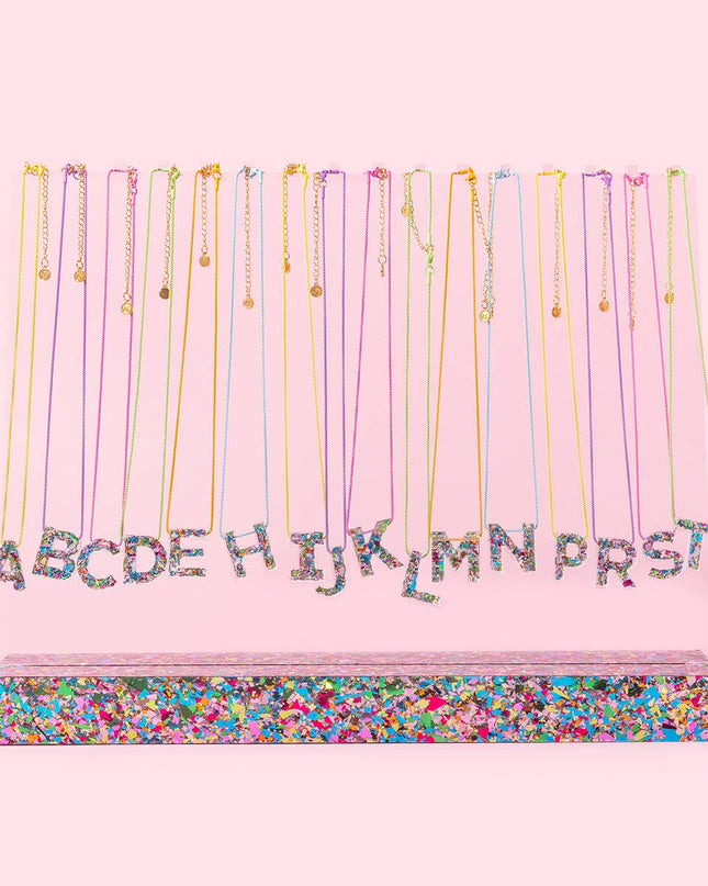 Letter Necklaces | Colorful Confetti