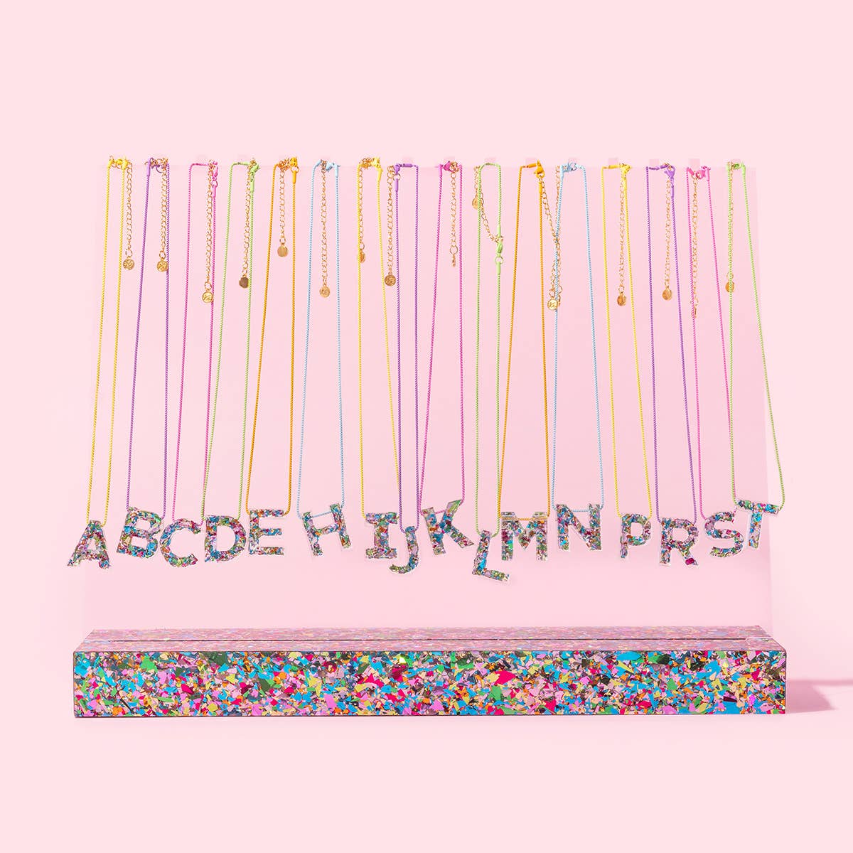 Letter Necklaces | Colorful Confetti