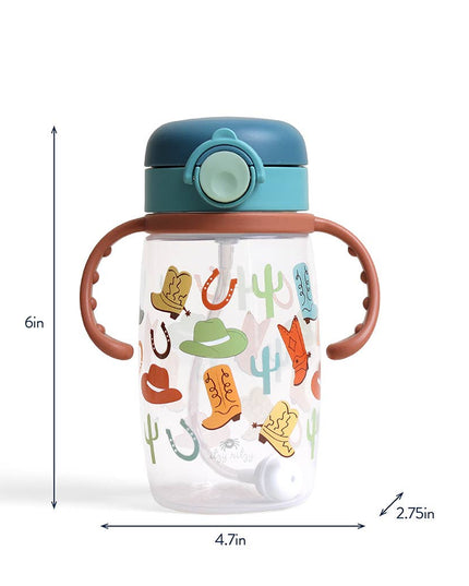 Itzy Sips™ - Straw Cup With Snap-Close Lid: Giddy Up!