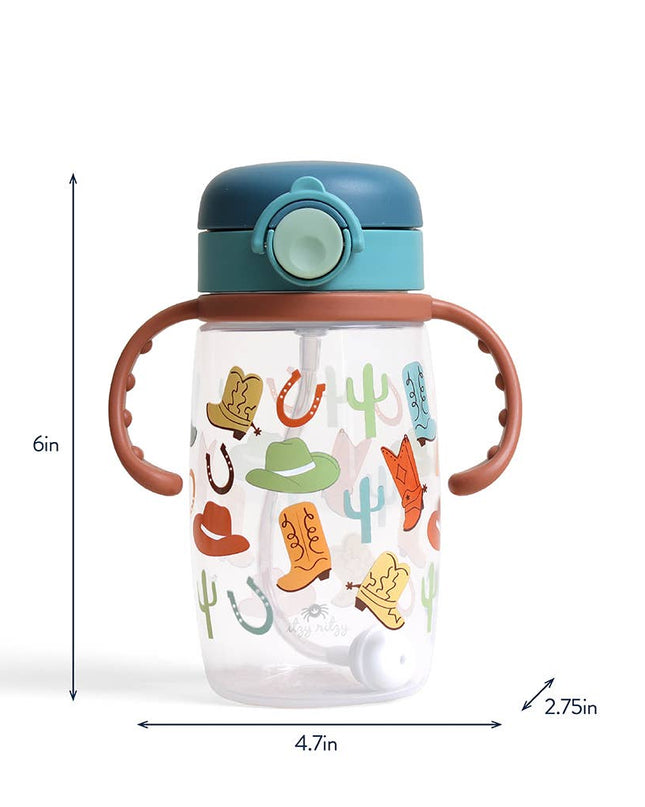 Itzy Sips™ - Straw Cup With Snap-Close Lid: Giddy Up!