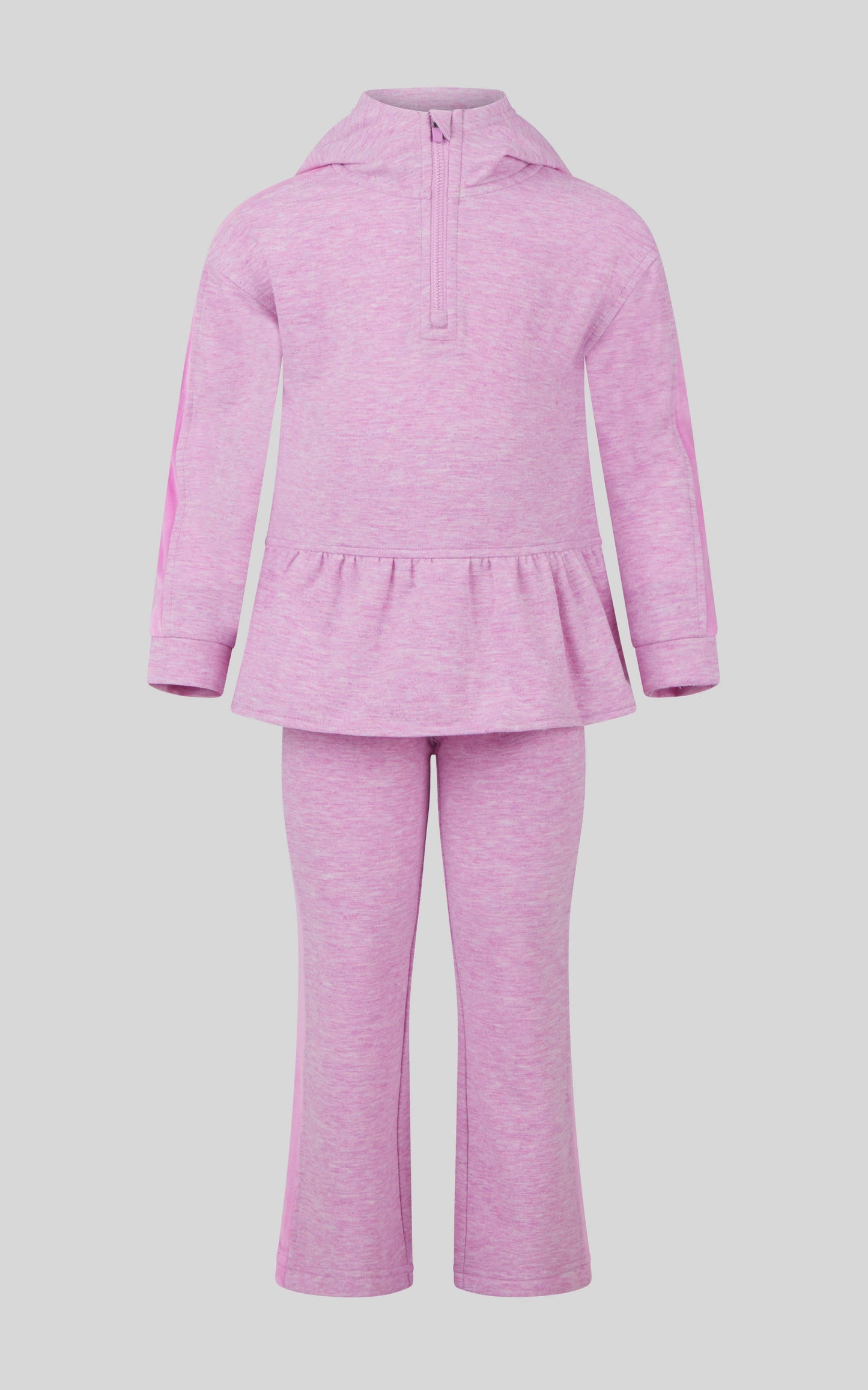 Confetti Half Zip and Flare 2 PC Set | FUCHSIA PINK