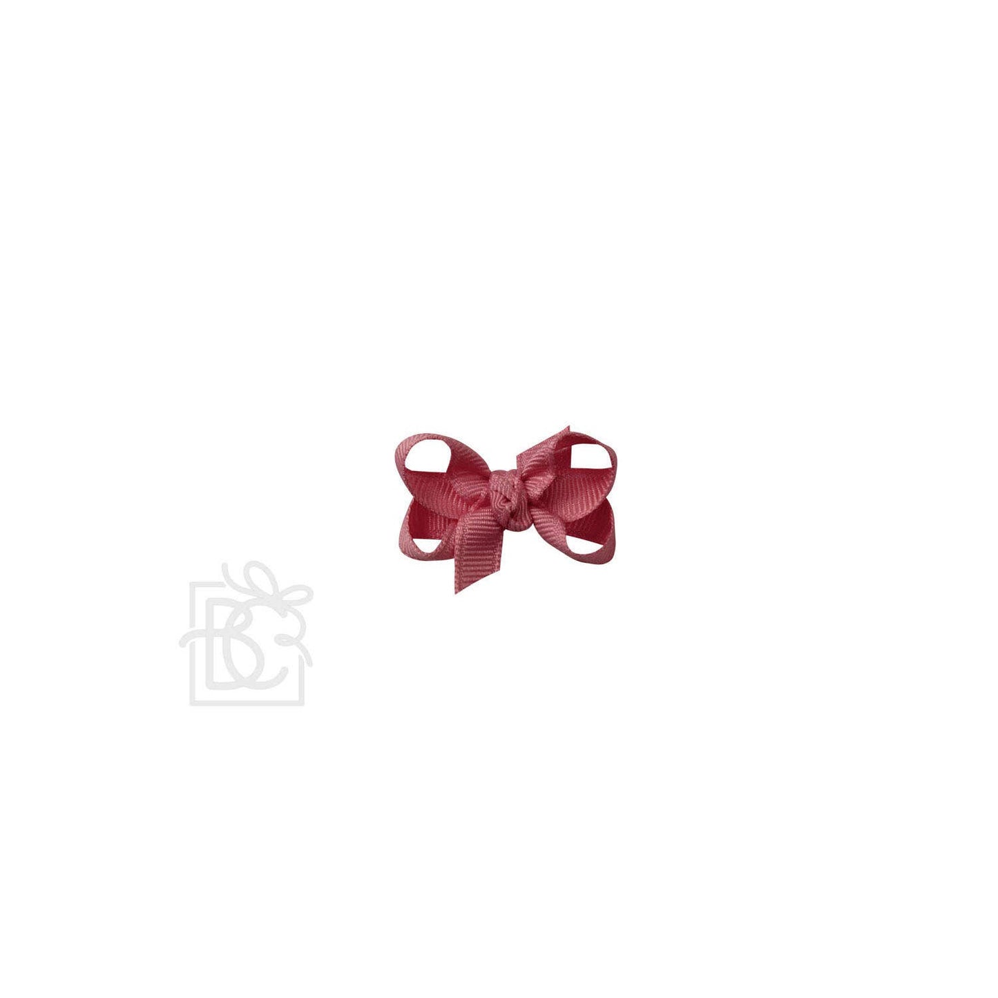 SIGNATURE GROSGRAIN BOW ON CLIP: 5.5" Huge - 2.25" Ribbon on Alligator Clip / WHITE