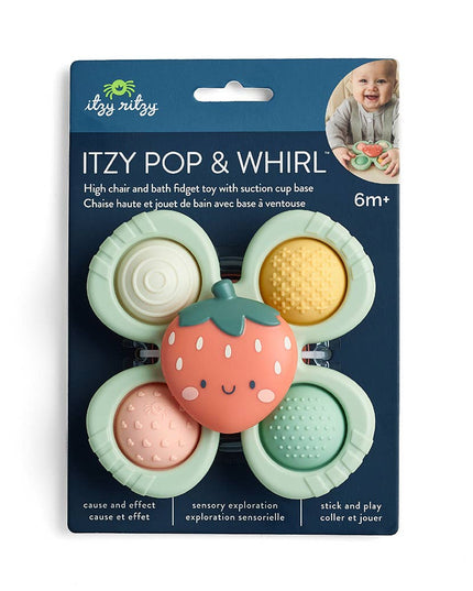 Itzy Pop & Whirl™ - Bath + Travel Toy: Smile